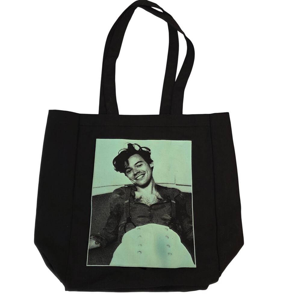Harry Styles Treat People With‎ Kindness Tote Bag Black TPWK Canvas Merchandise